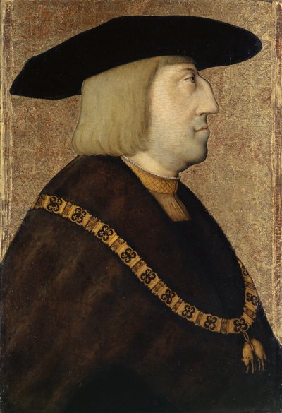 Portret van Keizer Maximiliaan I door Master of Messkirch